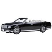 Toyota Century Open Car Convertible RHD Right Hand Drive Black with White Interior 1 18 Model Car by Autoart
