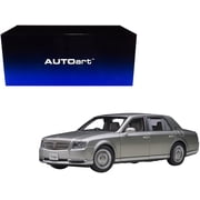 Toyota Century with Curtains RHD Right Hand Drive Silver Special Edition 1 18 Model Car by Autoart