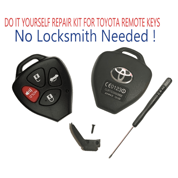 Toyota Corolla 2008-2012 Remote Key Head Repair Kit Shell Case Diy +Screwdriver VLS