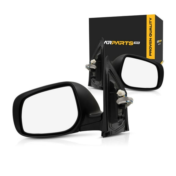 For Toyota Corolla 2009 10 11 12 2013 Door Mirror Driver and Passenger Side | Pair | Power | Non-Heated | w/Cover | Replacement For 8790902B40, 8790802B50 | TO1320249, TO1321249