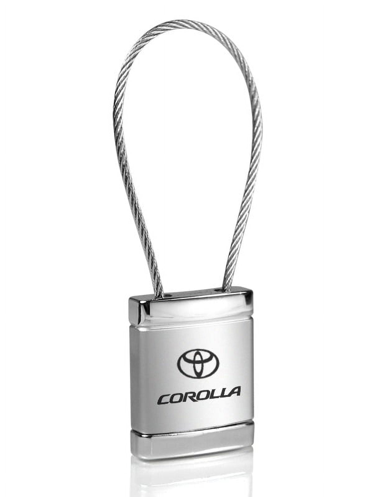 Toyota Corolla Chrome Cable Key Chain