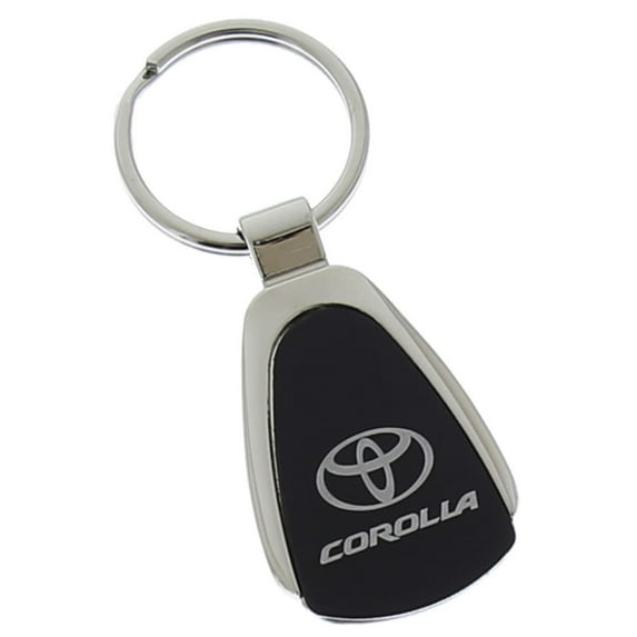 Toyota Corolla Keychain & Keyring - Black Teardrop