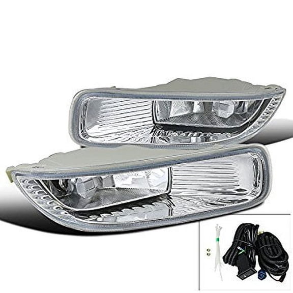 Toyota Corolla LE CE Clear Front Bumper Driving Fog Lights+Bulbs+Switch