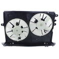 thumbnail image 1 of For Toyota Corolla/Matrix 2009 10 11 12 2013 Radiator And Condenser Fan | Dual Fan | For Models With 2.4L L4 | Includes Motor Blades And Shroud | Replacement For TO3115157 | 163610H250, 163610H260, 1 of 6