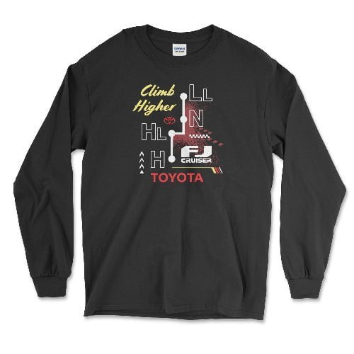 Toyota FJ Cruiser Black Long Sleeve Shirt 4x4 Off Road Merch