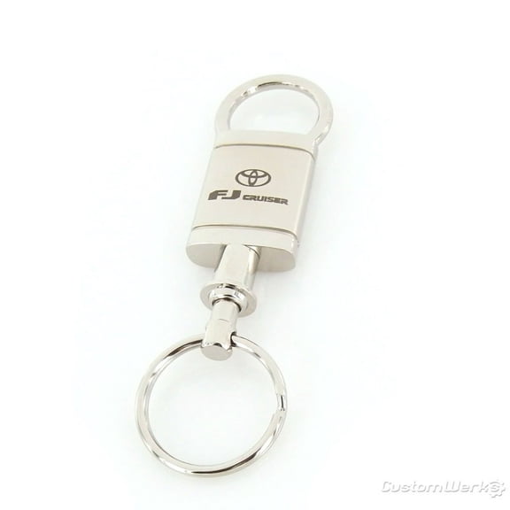 Toyota FJ Cruiser Satin Valet Keychain (Chrome)