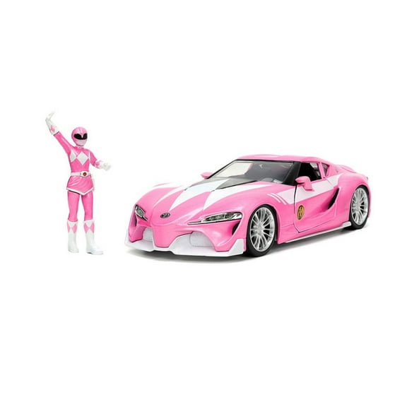 Toyota FT-1 Concept w/Pink Ranger Figurine, Power Rangers, Jada Toys 33224 - 1/24 Scale Diecast Car