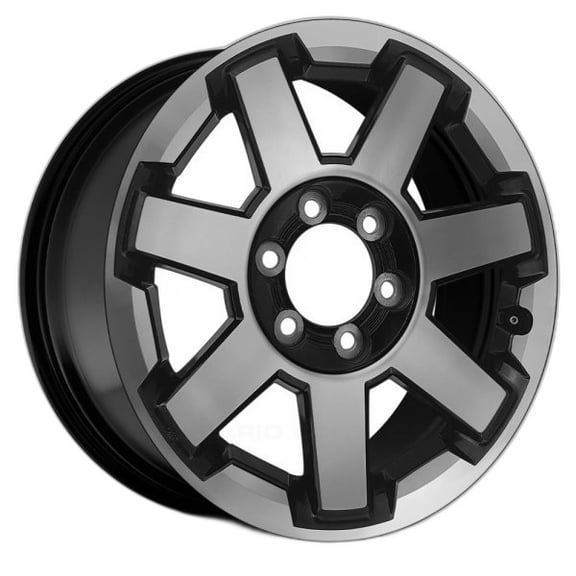 2014-2022 Toyota 4runner 17" Machined Black OEM Factory Wheel Rim 4261135540