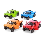 Toyota GR DKR Hilux Pickup Truck 4-Pack, ASSTD - Kinsmart 5468D - 1/38 Scale Diecast Model Cars