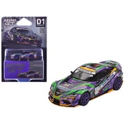 Toyota GR Supra KUHL RHD #91 Evangelion Racing D1 Grand Prix 2021 Limited Edition 1/64 Diecast Model Car by Mini GT