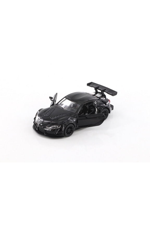 Toyota GR Supra Racing Concept , Black - Kinsmart 5421D - 1/36 scale Diecast Model Toy Car