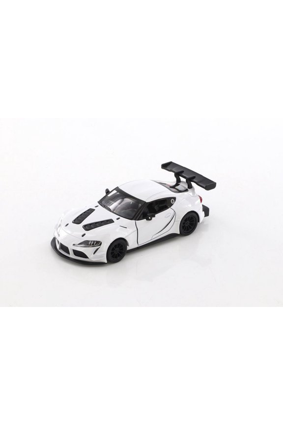 Toyota GR Supra Racing Concept, White - Kinsmart 5421D - 1/36 scale Diecast Model Toy Car