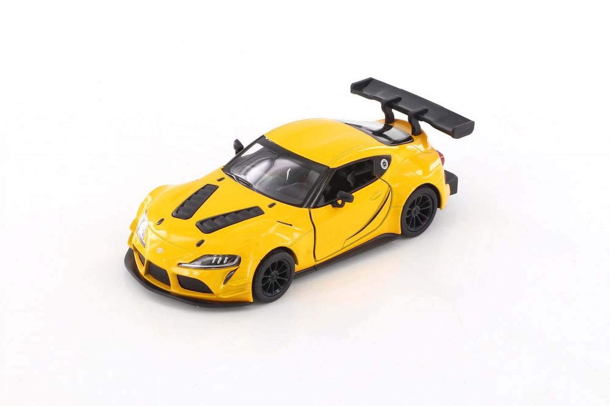 Toyota GR Supra Racing Concept , Yellow - Kinsmart 5421D - 1/36