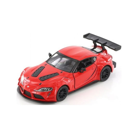 Toyota GR Supra Racing Concept , Red - Kinsmart 5421D - 1/36 scale Diecast Model Toy Car