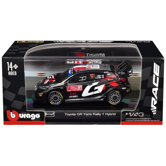 Toyota GR Yaris Rally1 Hybrid #17 "Toyota Gazoo Racing WRT" "World Rally Championship" (2024) 1/43 Diecast Model Car by Bburago