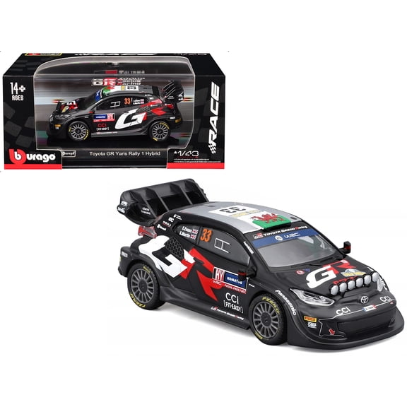 Toyota GR Yaris Rally1 Hybrid #33 Elfyn Evans - Scott Martin Gazoo Racing WRT" "World Rally Championship" (2024) "Race" Series 1/43 Diecast Model Car by Bburago