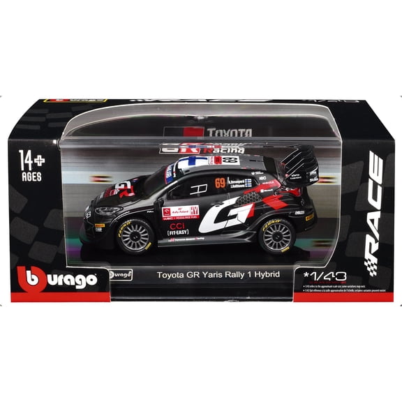 Toyota GR Yaris Rally1 Hybrid #69 "Toyota Gazoo Racing WRT" "World Rally Championship" (2024) 1/43 Diecast Model Car by Bburago