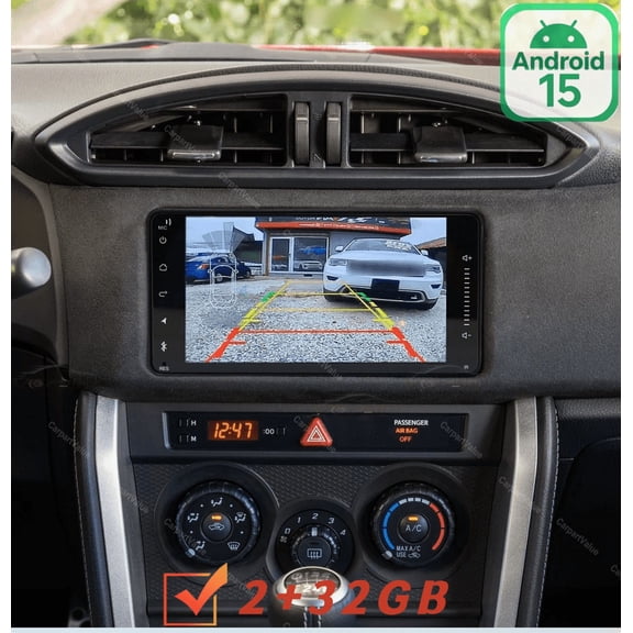 For Toyota GT86 Subaru BRZ 2012-2016, Android 15 Car Stereo, 7 Inch Touchscreen Radio with Wireless CarPlay & Android Auto, 2+32GB, Includes AHD Backup Camera & Microphone