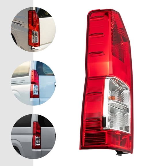 Toyota Hiace 2019-2023 Left Outer Taillight - Red & Clear Lens, Halogen Signal/Brake/Reverse Light, OEM Quality, Direct Fit