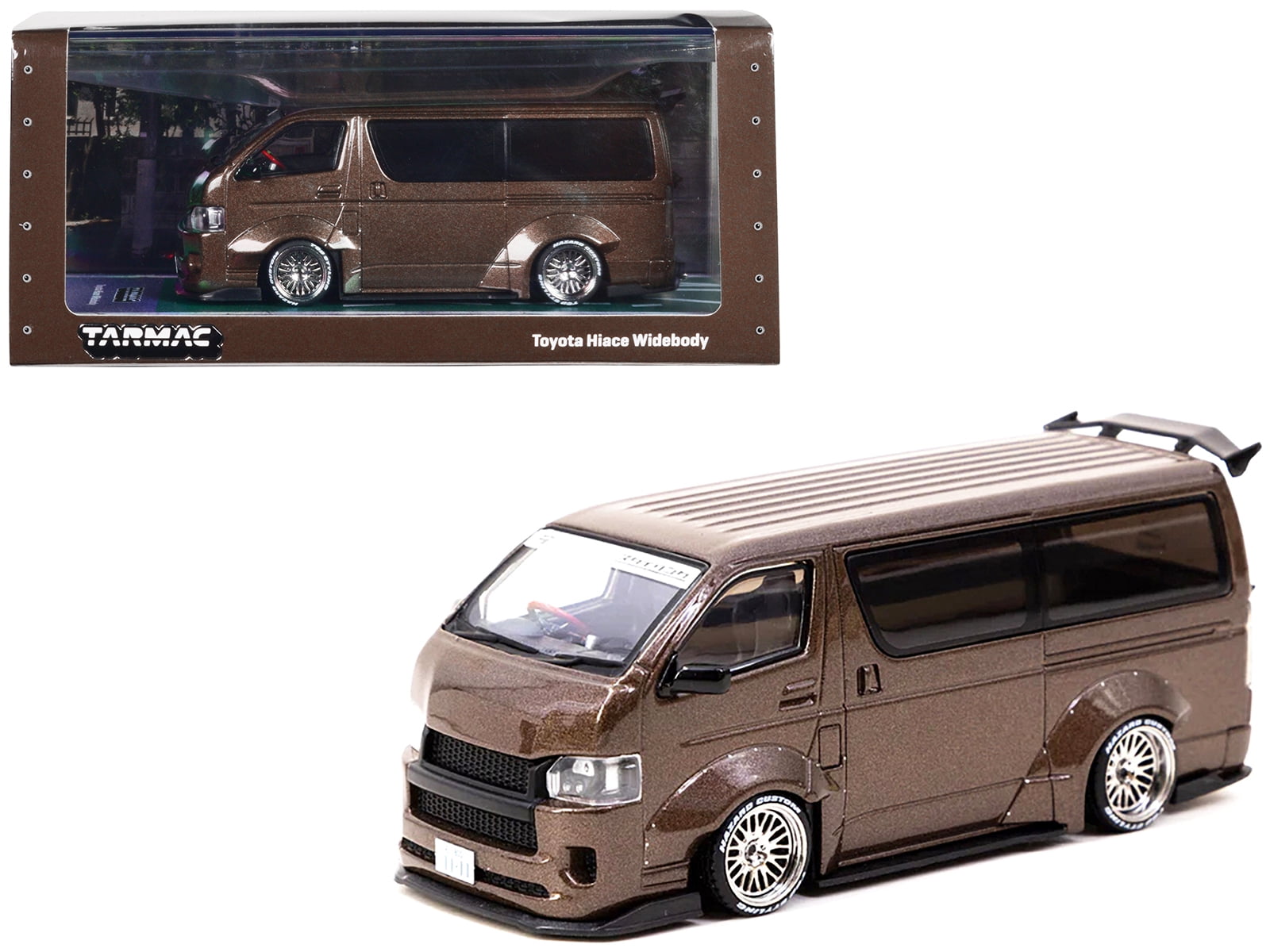 Tarmac Works – Toyota Hiace Widebody – Orange – échelle 1/64 – Métal – Neuf