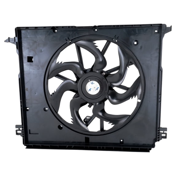 For Toyota Highlander 2020 2021 2022 2023 Radiator And Condenser Fan Assembly | 2.5 Liter L4 Including Hybrid | 3.5 Liter V6 | With One Big Fan | Replacement For TO3115214