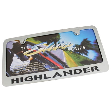 Toyota Highlander License Plate Frame (Chrome)