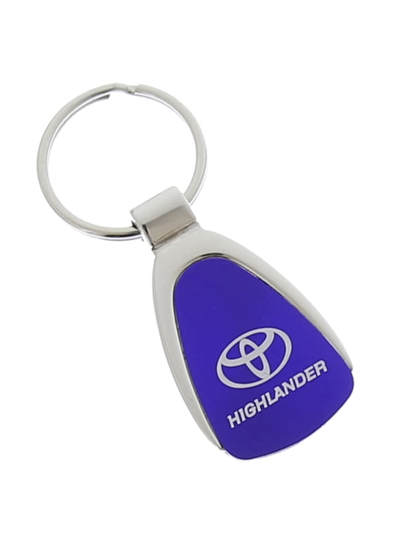 Automotive Gold Blue Teardrop Key Fob for Toyota Highlander