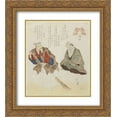 thumbnail image 1 of Toyota Hokkei 2x Matted 20x22 Gold Ornate Framed Art Print 'Takasago Beach', 1 of 2