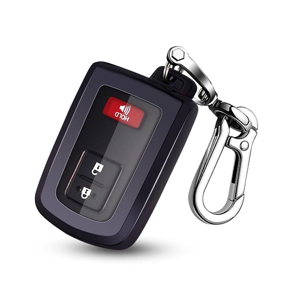 for Toyota Key Fob Cover with Keychain,TPU Key Case Protector Compatible with Toyota 2019-2021 Tacoma 4Runner Sequoia Highlander Avalon Camry Corolla RAV8 Land Cruise Smart Key