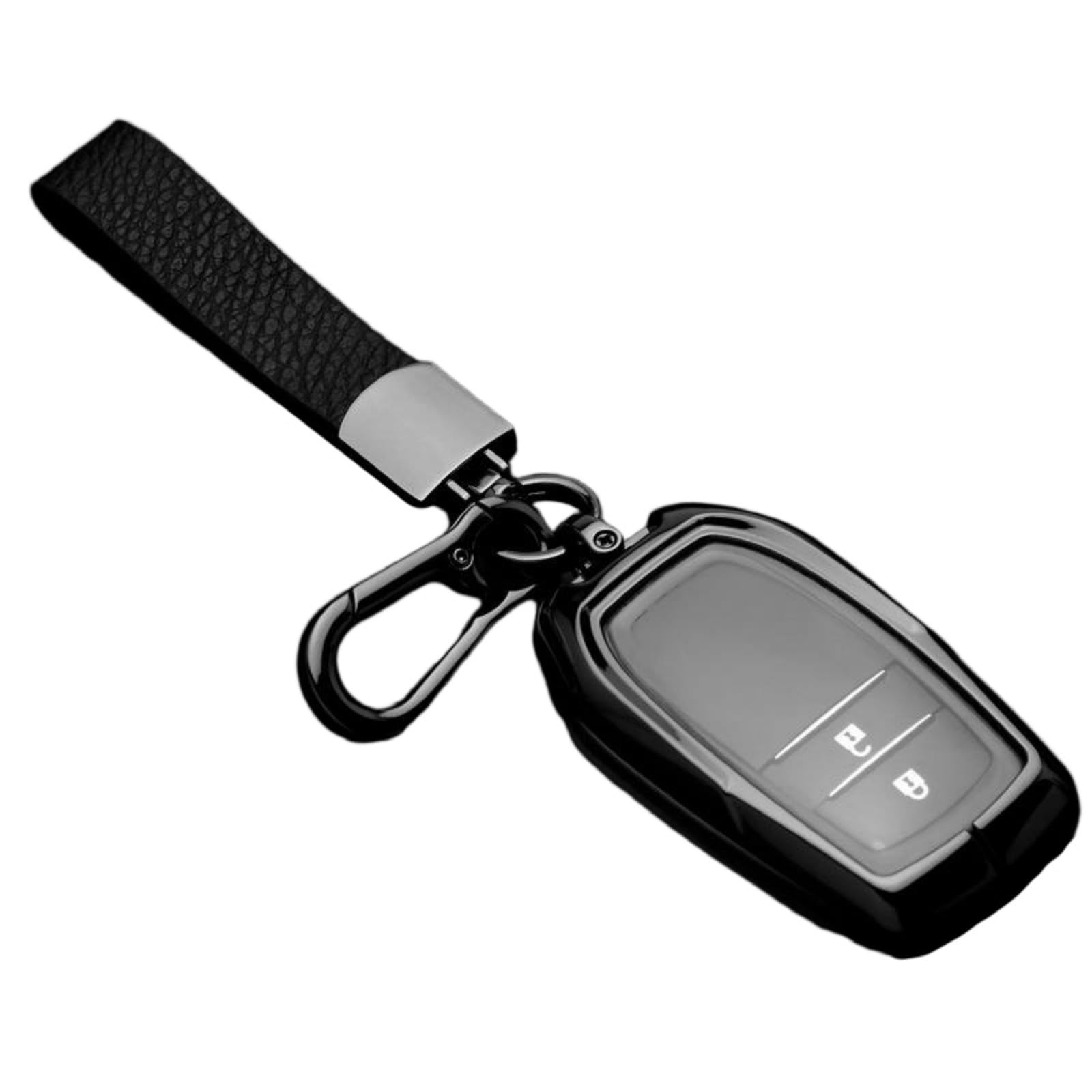 for Toyota Key Fob Cover, Zinc Alloy+TPU Key Fob Case for 2025 Camry, 2021-2025 Venza, Grand Highlander Hilux, Fortuner, 2022-2025 Tundra Tacoma Remote Key