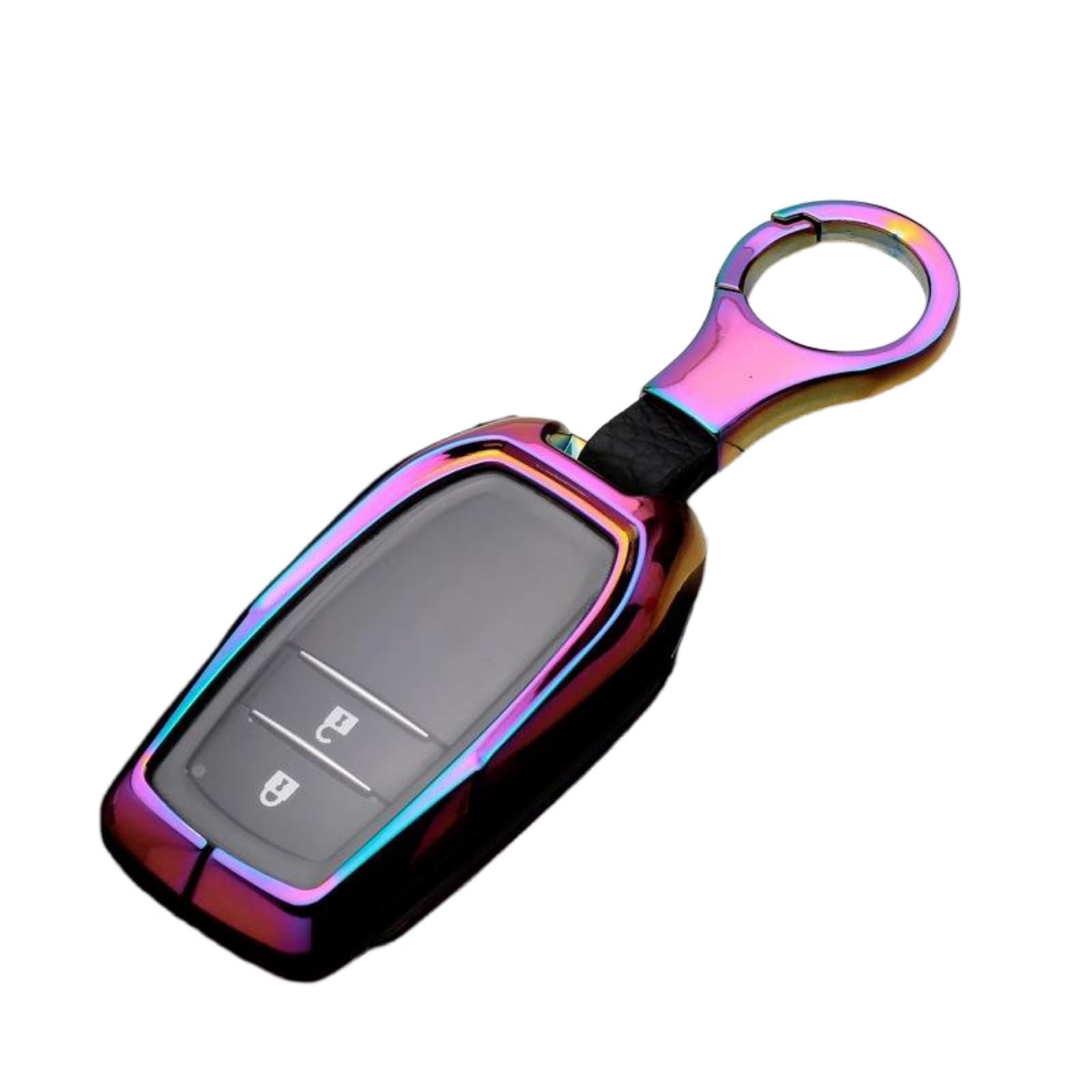for Toyota Key Fob Cover, Zinc Alloy+TPU Key Fob Case for 2025 Camry, 2021-2025 Venza, Grand Highlander Hilux, Fortuner, 2022-2025 Tundra Tacoma Remote Key