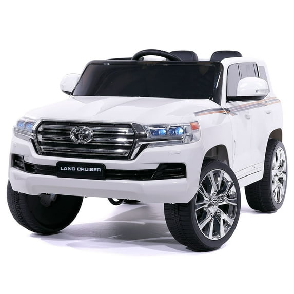 Toyota Land Cruiser 12V Kids Ride-On Car with R/C Parental Remote, LED Lights, MP3 Player, Safety Seatbelt