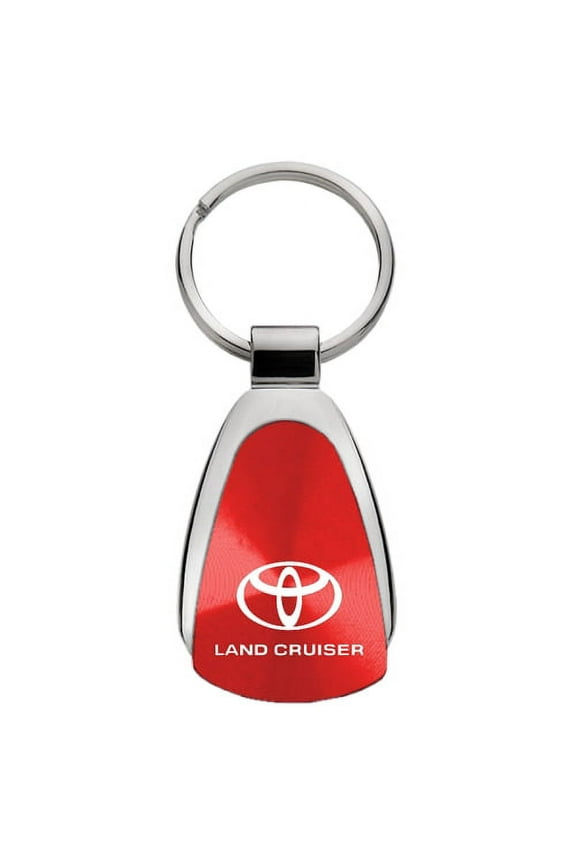 Toyota Land Cruiser Keychain & Keyring - Red Teardrop