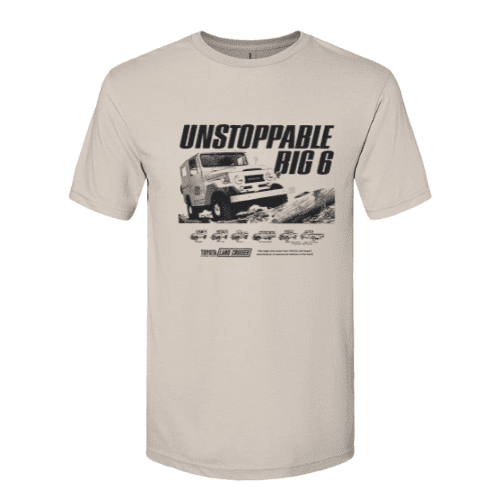 Toyota Land Cruiser Vintage T shirt Unstoppable Big 6