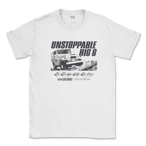 Toyota Land Cruiser Vintage T shirt Unstoppable Big 6