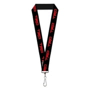 Toyota Lanyard, Toyota Racing Development TRD Logo Black Red, Elastic