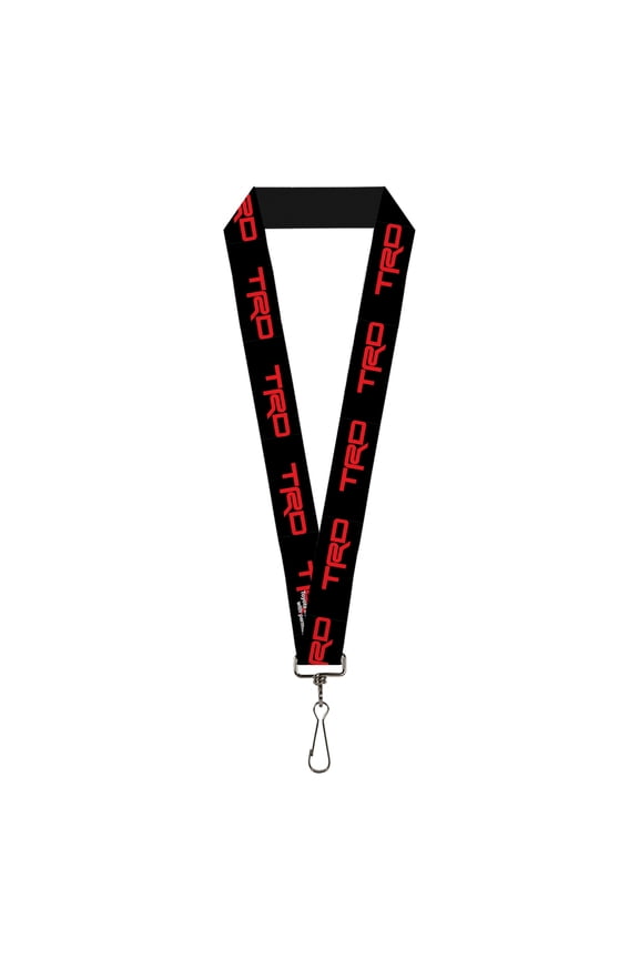 Toyota Lanyard, Toyota Racing Development TRD Logo Black Red, Elastic
