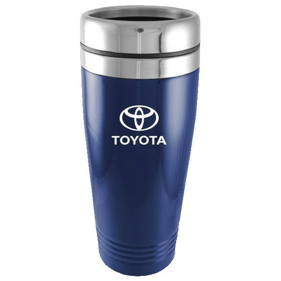 Toyota Logo Blue 16oz Stainless Steel Tumbler Travel Mug Official Licensed