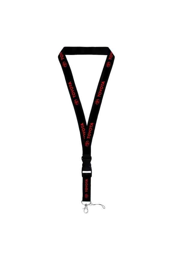 Toyota Logo Lanyard (Red on Black)