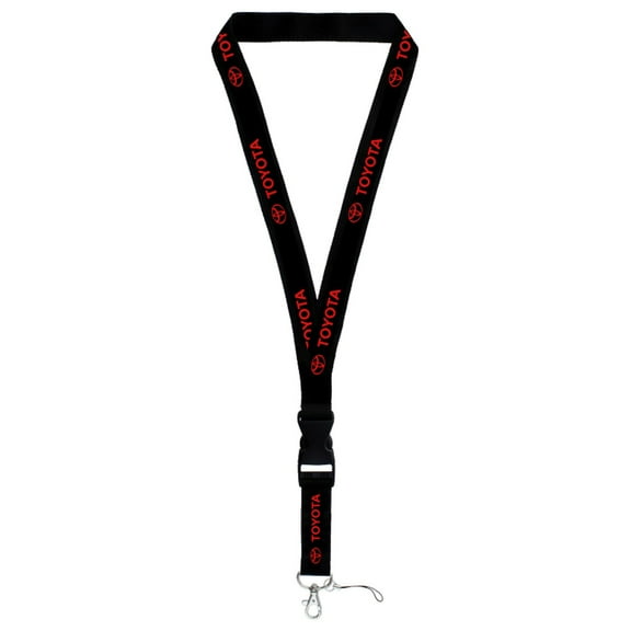 Toyota Logo Lanyard (Red on Black)