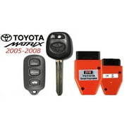 Toyota MATRIX 05-08 44D DOT Chip Key + 4 Button Remote GQ43VT14T + Programmer VLS