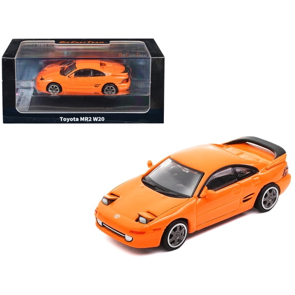 Toyota MR2 W20 RHD (Right Hand Drive) Orange 1/64 Diecast Model Car by Die Cast Team