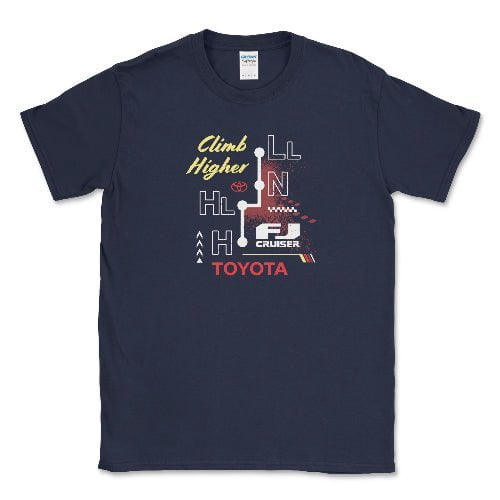 Toyota Mens Big and Tall FJ Cruiser Tshirt Climb Higher