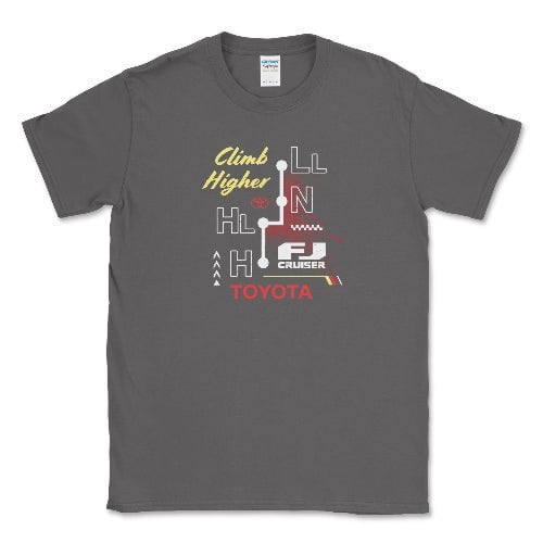 Toyota Mens Big and Tall FJ Cruiser Tshirt Climb Higher