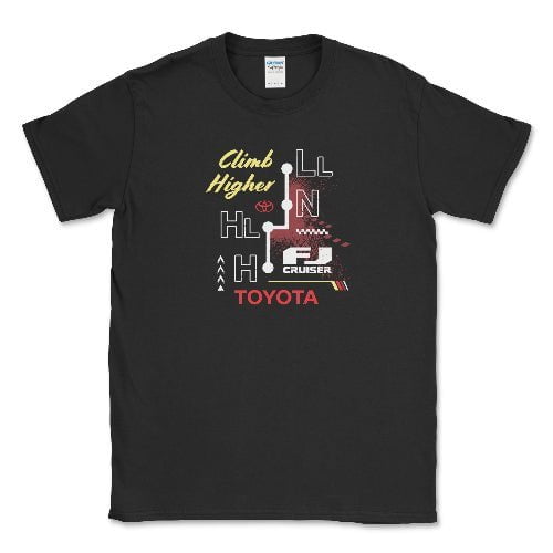 Toyota Mens Big and Tall FJ Cruiser Tshirt Climb Higher
