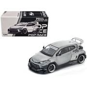Toyota Pandem GR Yaris RHD (Right Hand Drive) Raw Metal 1/64 Die Cast Model Car by Pop Race