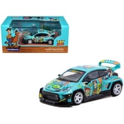Toyota Pandem GR Yaris RHD "Toy Story 30th Anniversary" Blue w/ Graphics & Tarmac Cards 1/64 Diecast Model by Tarmac Works
