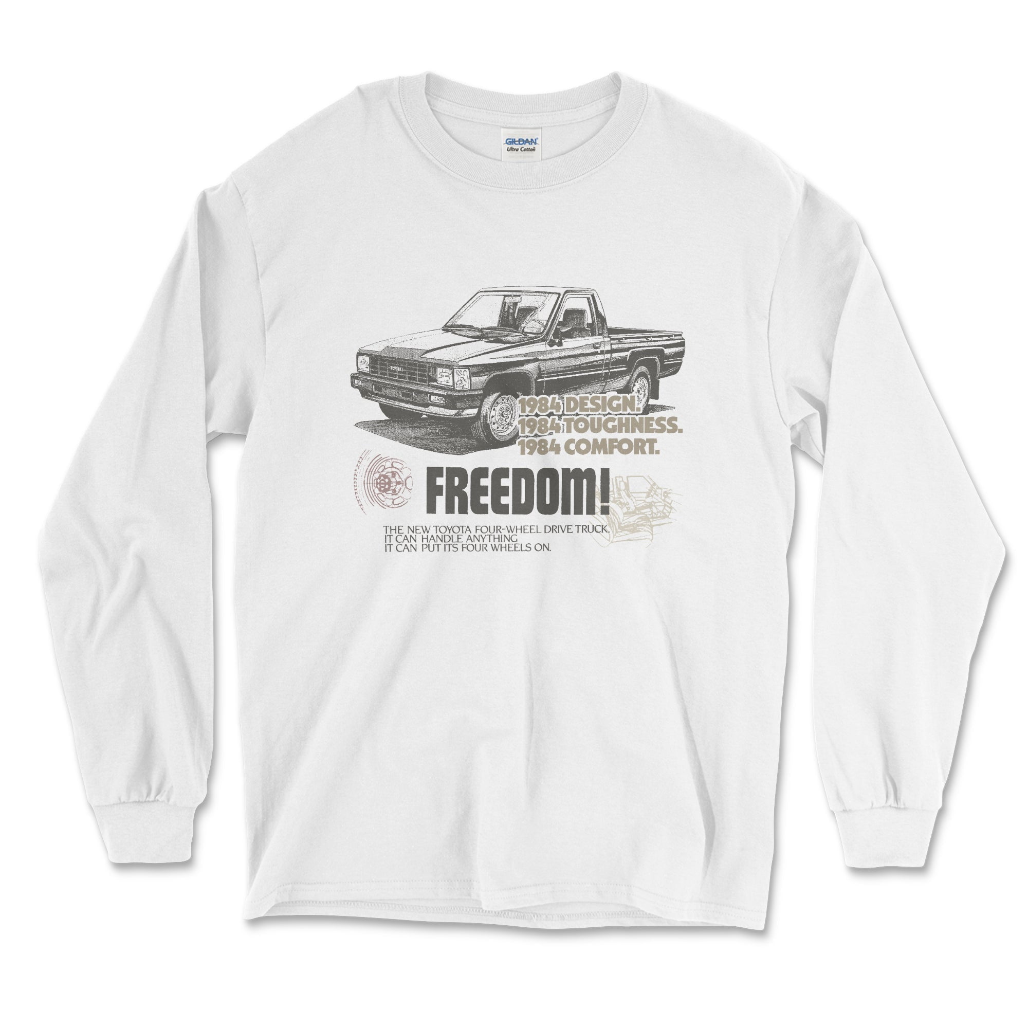 Toyota Pick-Up Truck Vintage Long Sleeve Tee-Off Road Legacy