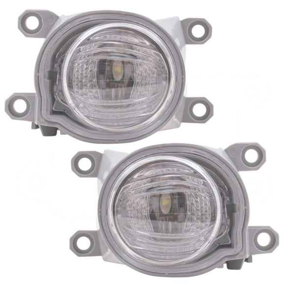 For Toyota Prius 2019 2020 2021 2022 Fog Light Assembly Driver and Passenger Side | Pair | Replacement For TO2592142, TO2593142 | 81220-12240, 81220-02190, 81210-12240, 81210-02190