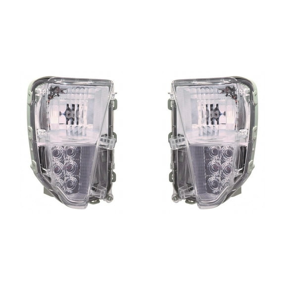 For Toyota Prius / Prius Plug-In Signal Light Assembly 2012 13 14 2015 Pair Driver and Passenger Side w/ Daytime Running Lights LED Replacement For TO2530150, TO2531150 | 81521-47060, 81511-47060